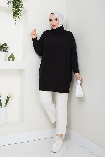Pamuk Butik Women's Turtleneck Knitwear Sweater