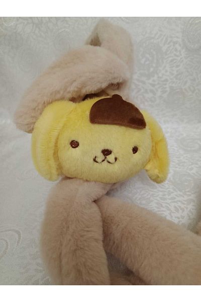 Fua Shop Children's Plush Sanrio Purin Figured Movable Ear Movable Sound Winter Earmuff