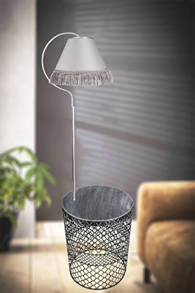 woodhub Ayd. Lambader Gold Sehpalı Elips Gümüş Patine (silver Çember) Silver Şapka Püsküllü