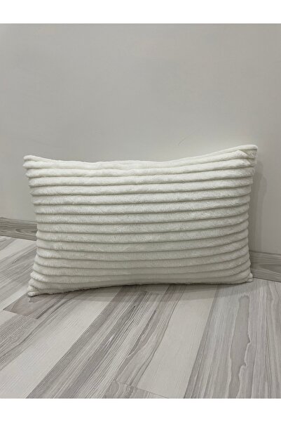 YILMAZHOME Plush Striped Rectangular Throw Pillow Cover