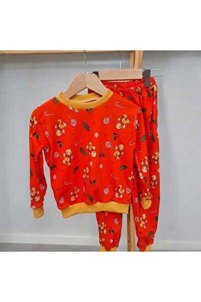 BEBEĞİME ÇORAP %100 Pamuk Penye Kumaş Yeni Yıl Temalı Erkek Bebek / Kız Bebek Pijama Takımı