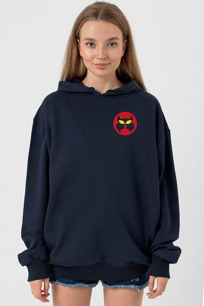 Tshirthane Inspector Gadget Navy Blue Women's Hoodie 3Ip