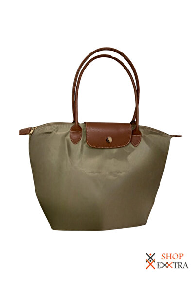 shopExxtra Katlanabilir Omuz Çantası - Shopper Bag Kadın Çantası No:3