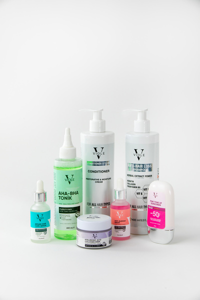 VIOLE BEAUTIES Saç Ve Cilt Bakımı Için 7 Li Seti Dökülme Karşıtı Besleyici Şampuan