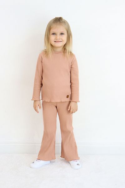 Pijamella Girls' 2-Piece Set Basic Sweatshirt Top-Spanish Leg Bottom