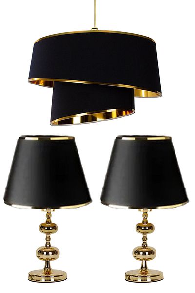 BBY HOME & DESIGN Areia Model Chandelier-Lampshade-Comediate Set