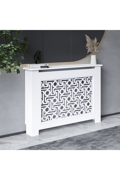 SCB Mobilya yıldızlı petek kaplama dresuar beyaz 145cm