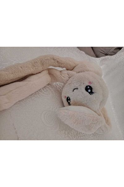 Fua Shop Children's Plush Cute Face Figured Movable Ear Movable Sound Winter Earmuff