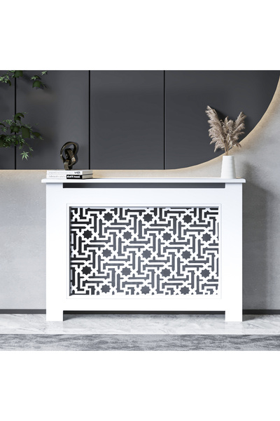 SCB Mobilya yıldızlı petek kaplama dresuar beyaz 145cm