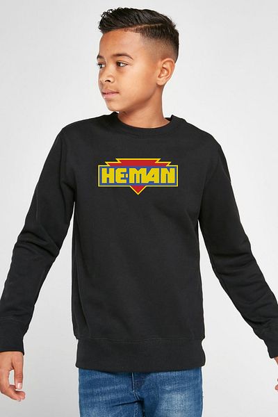 Tshirthane Детски суитшърт He Man Logo Black 2ip