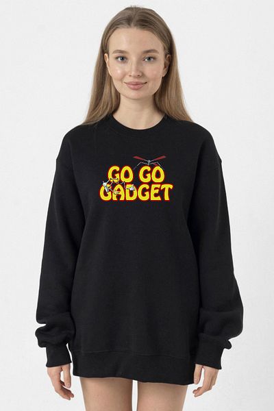 Tshirthane Inspector Gadget Go Go Gadget Black Women's 2Ip Sweatshirt