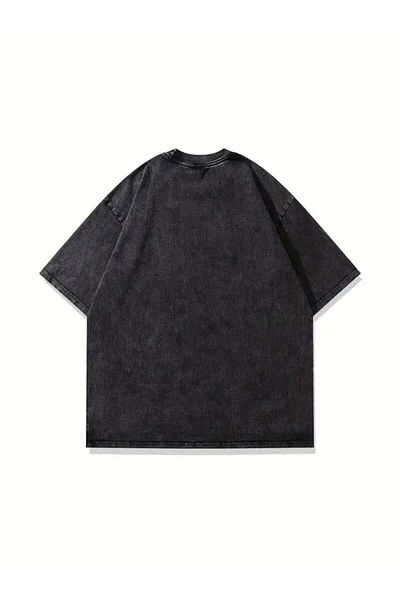 Touz Moda K-Pop Πλενόμενο BTS RM INDIGO Distressed Oversize Vintage T-shirt