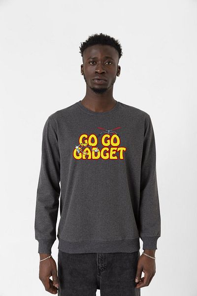 Tshirthane Inspector Gadget Go Go Gadget Smoked ανδρικό φούτερ 2ip