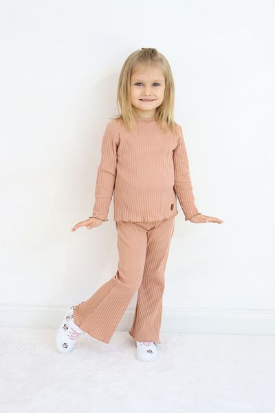 Pijamella Girls' 2-Piece Set Basic Sweatshirt Top-Spanish Leg Bottom