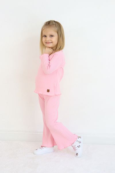 Pijamella Girls' 2-Piece Set Basic Sweatshirt Top-Spanish Leg Bottom