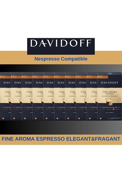 Davidoff Nespresso Compatible 50x10 Coffee Capsules