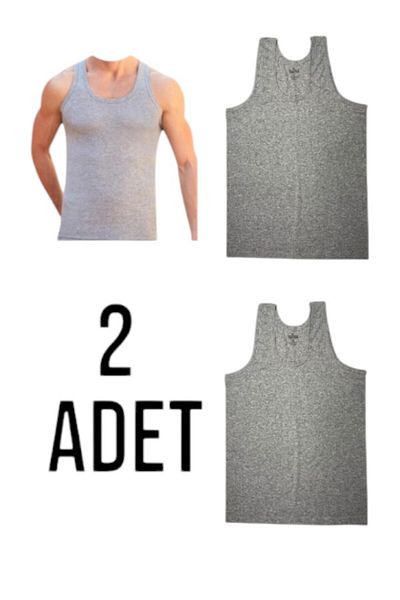 MODA Öz Yakut Men's Combed Cotton Tank Top 2 Pack Cotton