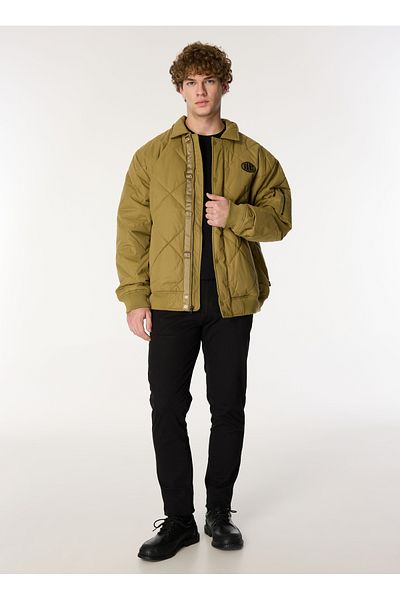 Vans Ανδρικό παλτό Bomber Oil Green - VN000HNCCUQ1-HATHAWAY