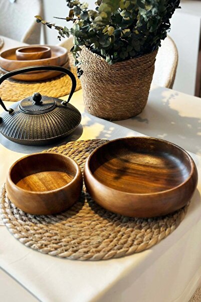 SepetçiBaba Bella - Acacia 2 Piece Bowl Set 20 cm / 15 cm