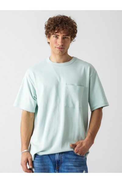 Ltb Relaxed Fit Green T-shirt with Pockets