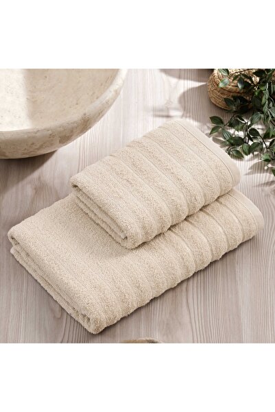 sternen glanz طقم مناشف حمام قطنية مكون من قطعتين