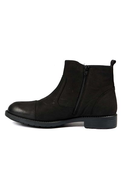 Kids Club Shoes Hammer Jack 102- 016740 -M 100% Γνήσιο Δέρμα Ανδρικές Μπότες ΜΑΥΡΟ