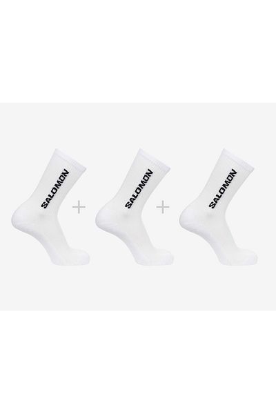 Salomon Комплект от 3 унисекс чорапи Everyday Crew, бели