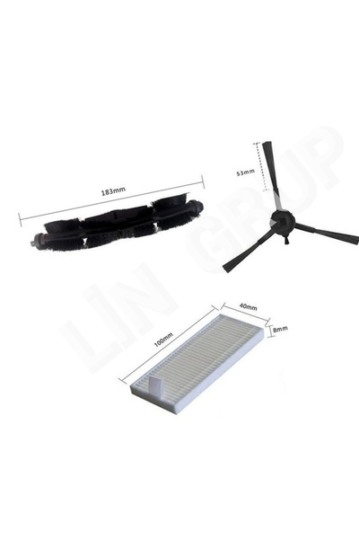 LİN GRUP Σετ ανταλλακτικών συμβατό με Beko Robo-X 2.0 Robot Vacuum Cleaner RS 8131