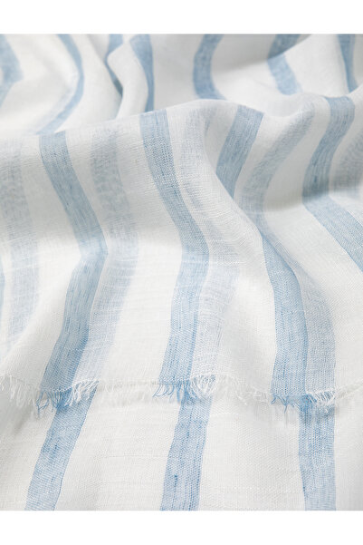 Koton Λινό Φουλάρι Ριγέ 70x180 εκ