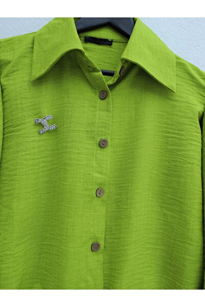 Modamorfo Double Suit with Pleated Skirt, Sleeves and Lace-Up Waist -F.Green