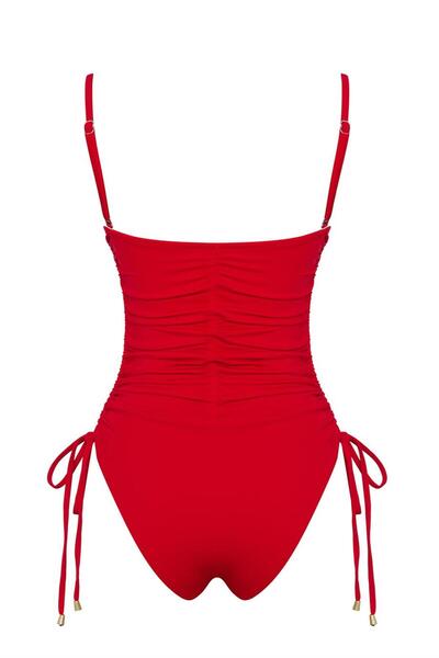 SAILOR moda Gathered Strapless Swimsuit