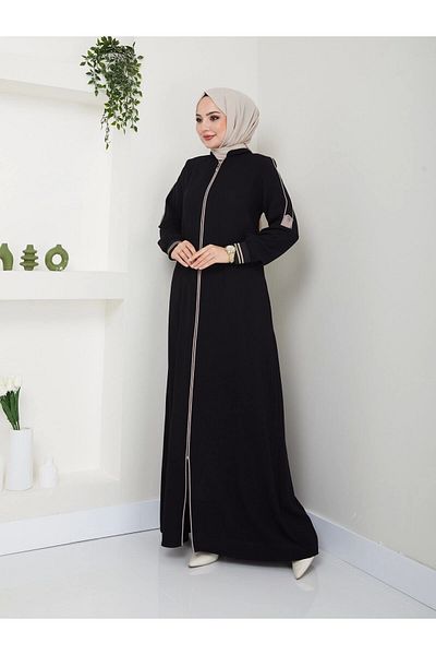 Neva Style Plus Size Piping Ferace
