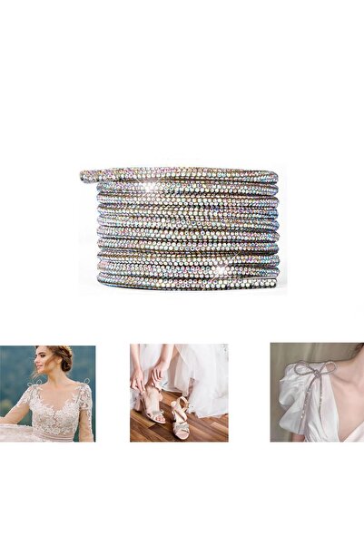 AiryFooT Kristal Taşlı Parıltılı Şerit İp , Giyim, Ayakkabı, Eşya, Aksesuar İ...