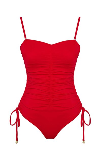 SAILOR moda Gathered Strapless Swimsuit