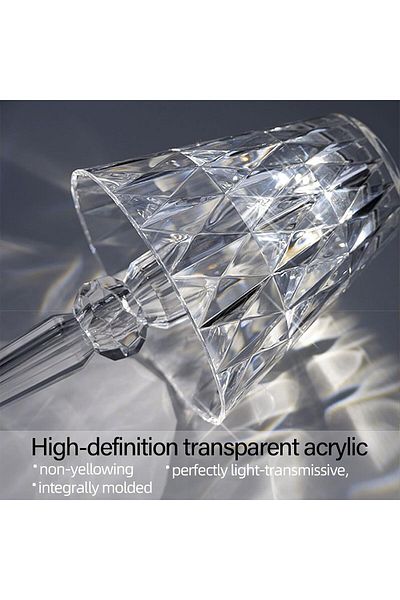 COOYA Crystal table lamp with RGB, remote control multi-color lights, suitable for bedroom, living room