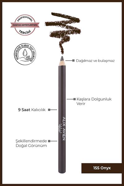 Alix Avien Onyx 155 - Long-Lasting & Highlighting Coffee Eyebrow Styling Pen