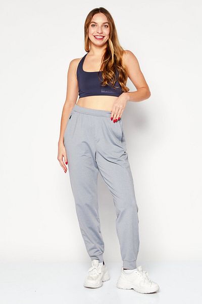 Fourlaps Women Slim Fit Pull-on Training Sweatpants, Light Grey Heather