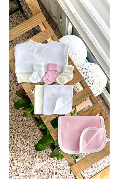 Happy Moon Kız bebek giyim omuz bezi ağız mendili içlik zıbın çorap %100 pamu...