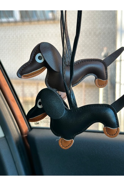 The Fine Store حقيبة الكلب السجق القهوة المرة - سحر