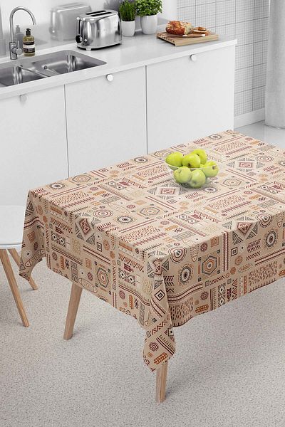 Rivaİstanbul Τραπεζομάντιλο African Cream, Πανί Επιτραπέζιο, Πανί για πικνίκ