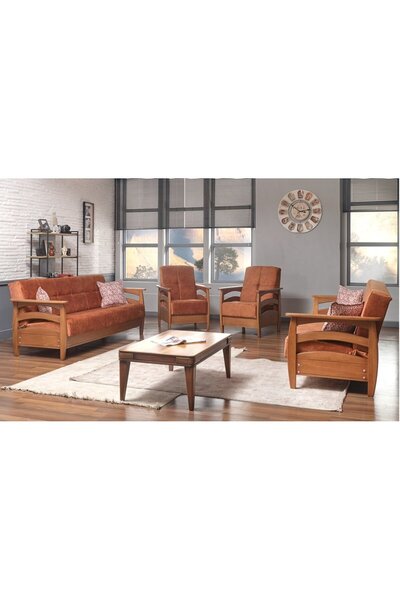 Mobilya Dükkanım Md Efes Iskandinav Koltuk Takımı (3 3 1 1) Mdn103