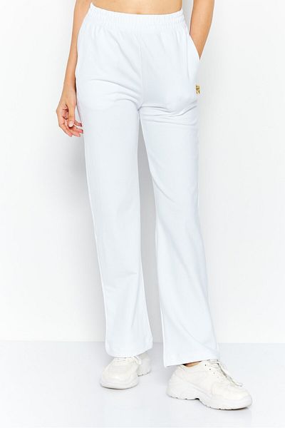 Plein Sport Women Sportwear Fit Brand Logo Training Track Pant, White