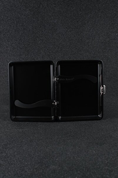 Silvio Monetti Siyah Mat Metal Sigara Tabakası Smtbkcb003r1