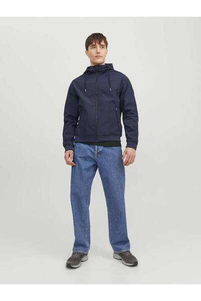Jack & Jones JJEBASIC SOFTSHELL HOOD NOOS Navy