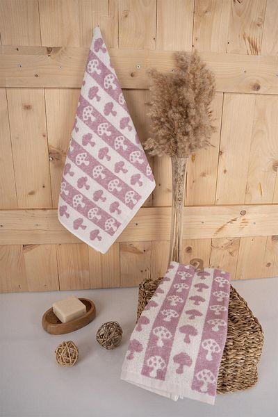 Baveno Baveno Patterned Embroidered Gift Towel Set - 100% Cotton, 40X66 cm