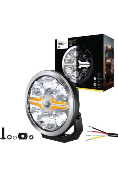 Hella Off-road Valuefit Blade Led Uzun Far Krom 17w 9" Beyaz-amber Isik 1fj35...