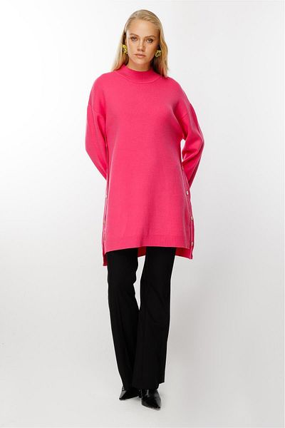 Ghisa Side Buttoned Knitwear Tunic