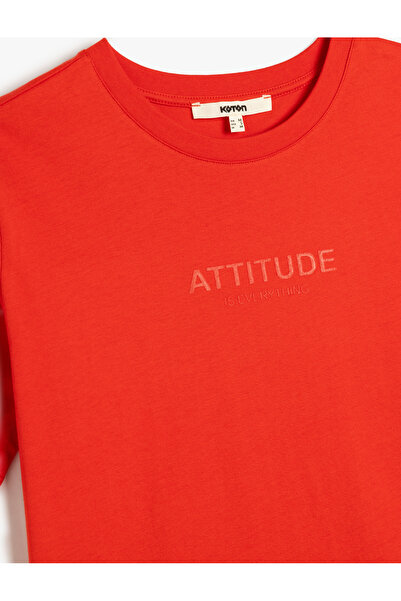 Koton Short Sleeve Crew Neck Cotton Basic T-Shirt