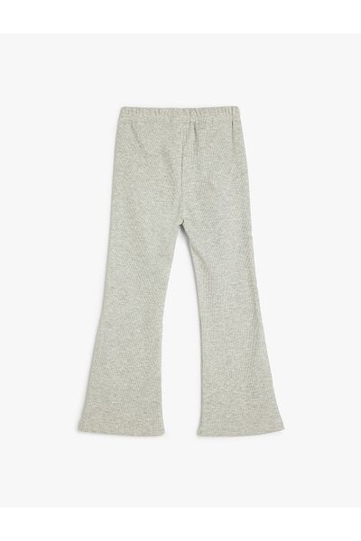 Koton Basic Spanish Leg Leggings with Elastic Waist