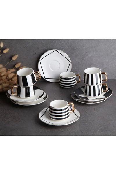 GÖNÜL Porcelain 6-Piece Cup Set